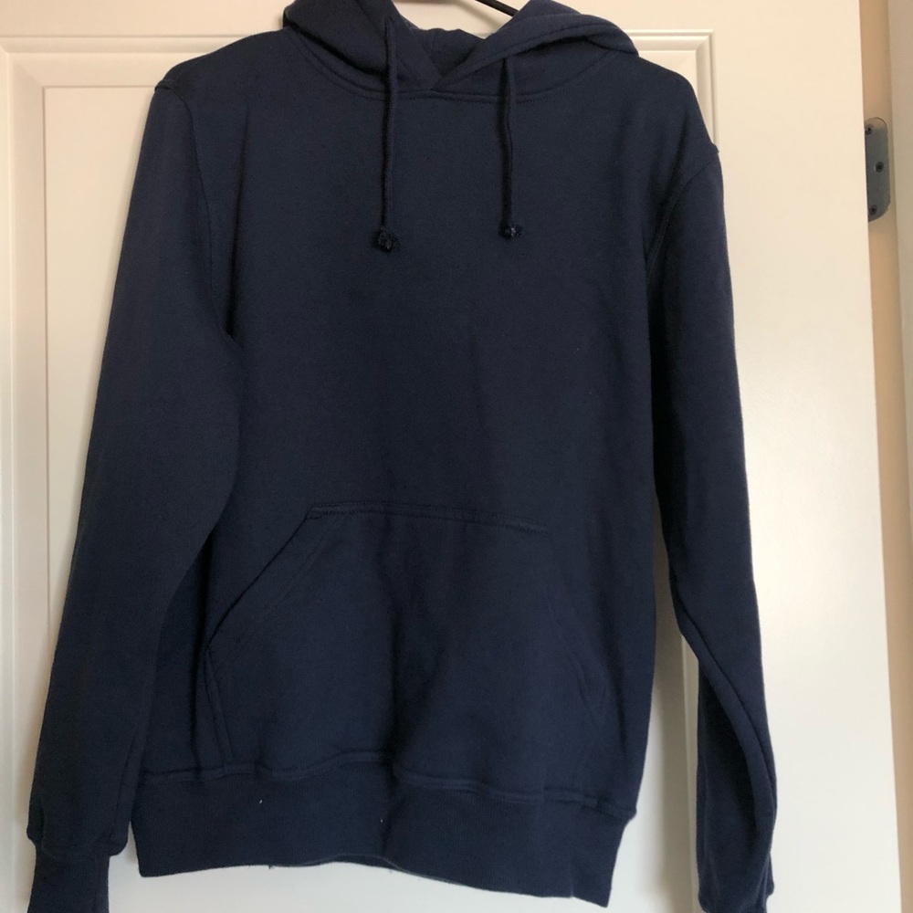 Navy pull over hoodie